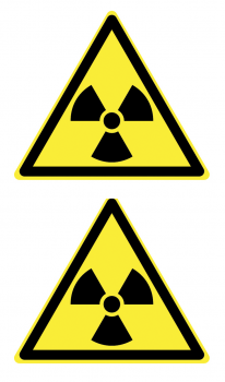 Warnaufkleber Radioaktiv