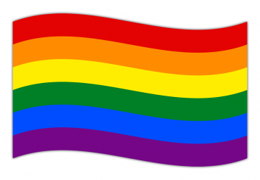 Aufkleber Regenbogenflagge