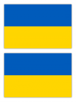 Aufkleber Ukraine Flagge 2 Stück