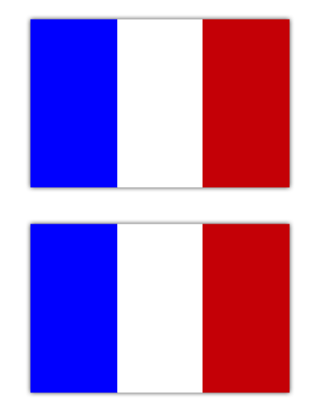 Aufkleber Frankreich Flagge